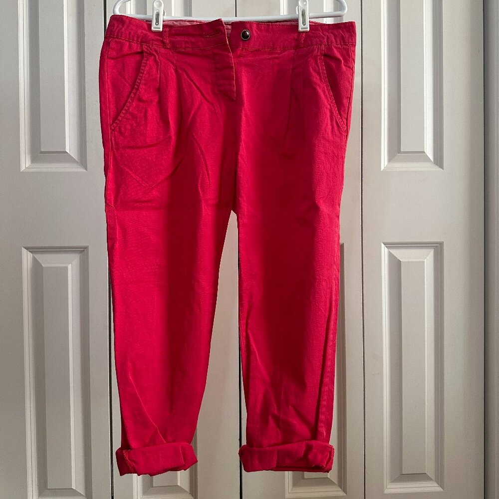 Zara cropped pink pants size 36-38